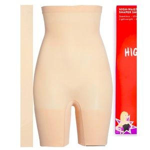 Spanx Higher Power Tan Shorts Size B Medium NWT